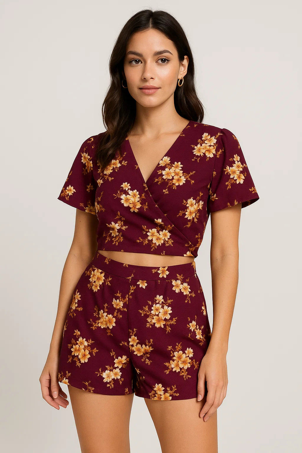 Attractive Yellow Lily Floral Flower Digital Printed Fabric - Weightless