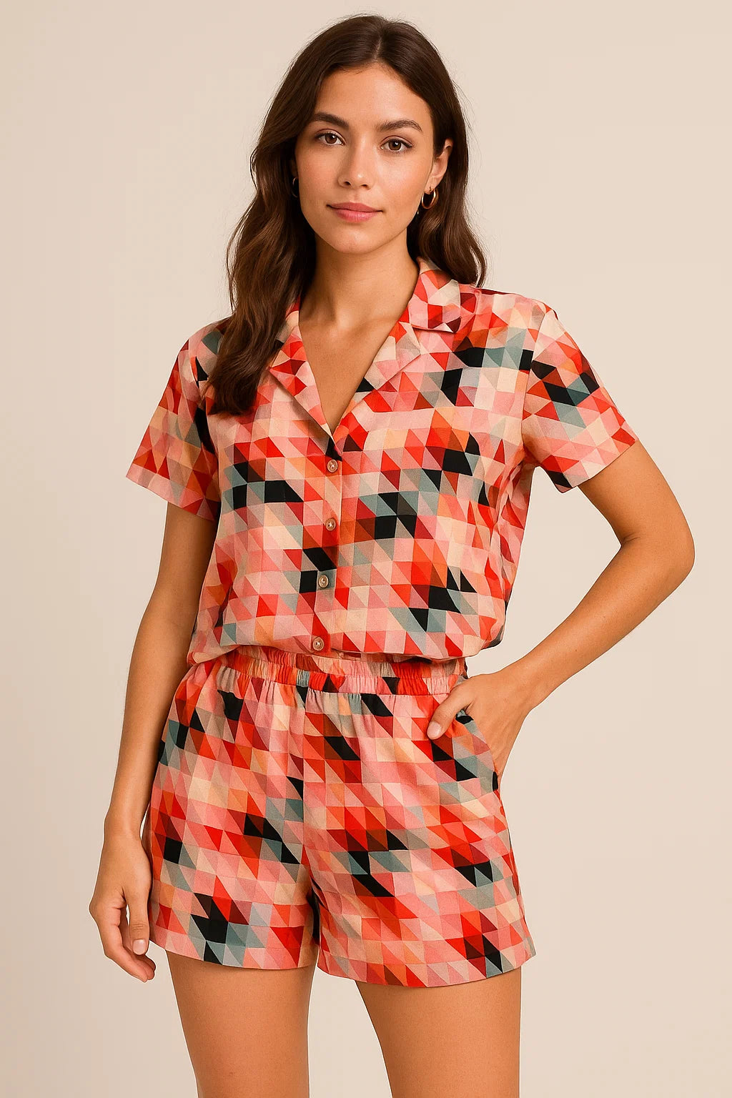 Attractive Multicolor Abstract Pattern Digital Printed Fabric - Weightless