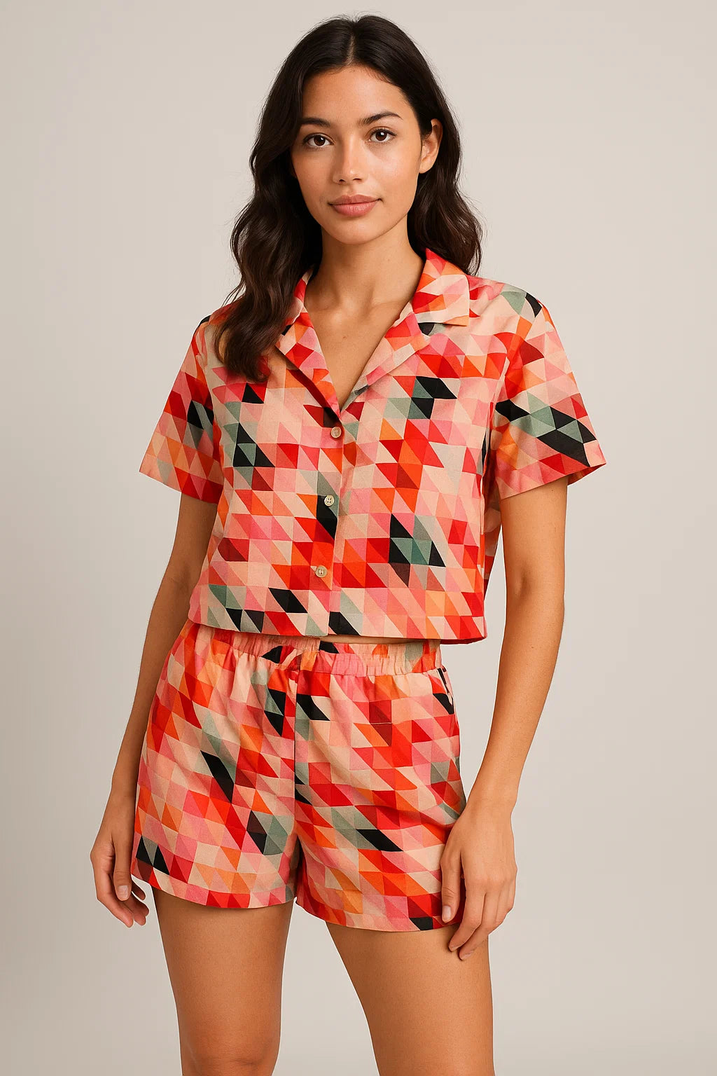 Attractive Multicolor Abstract Pattern Digital Printed Fabric - Weightless