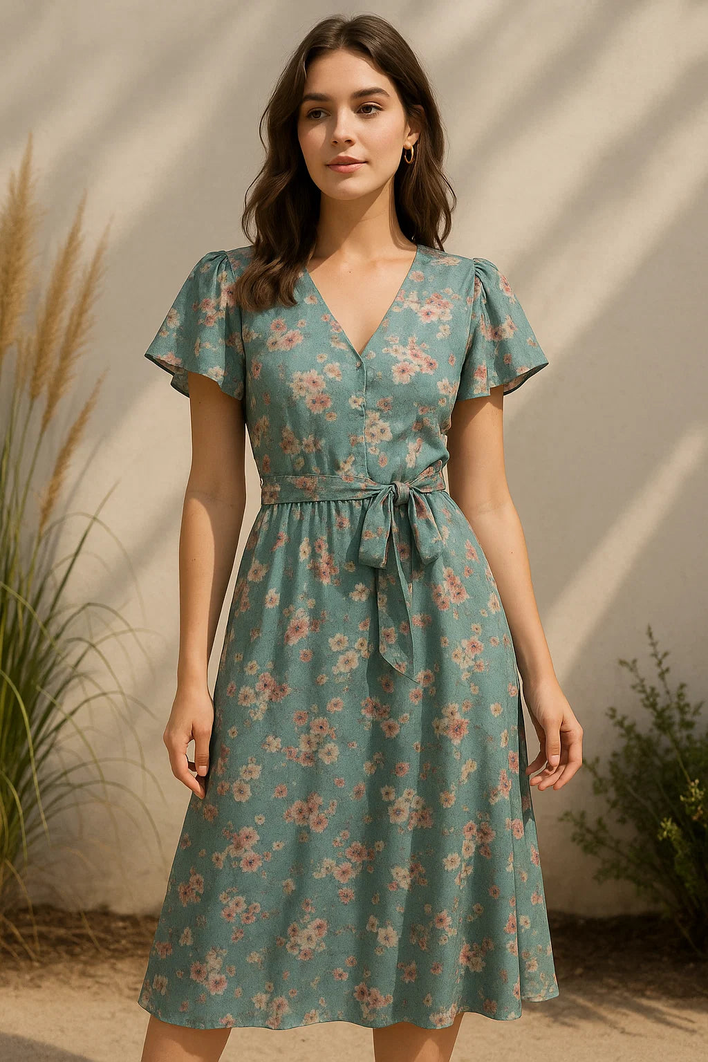 Periwinkle Floral Spring Flower Digital Printed Fabric - Weightless