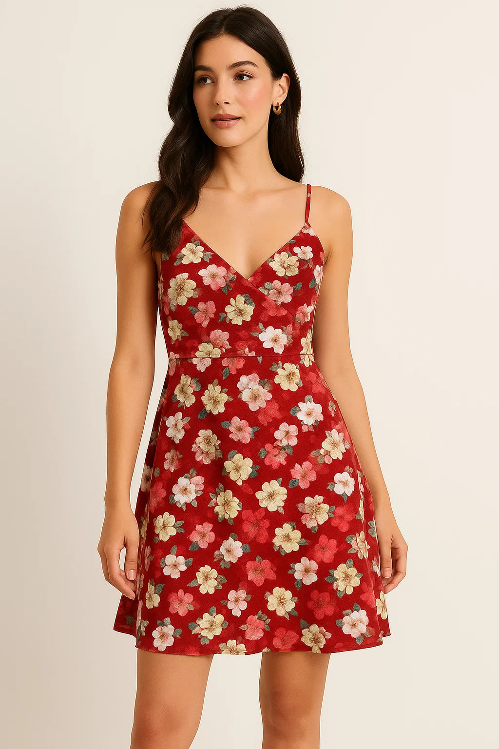 Big Narcissus Multi Colour Flower Digital Printed Fabric - Weightless