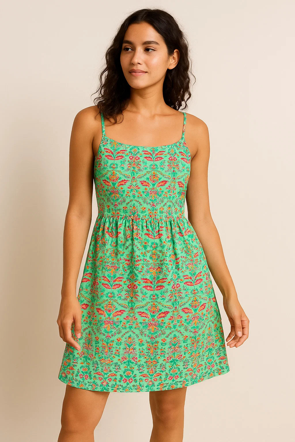 Morden Paint Of Art Multicolour Digital Printed Fabric - Weightless