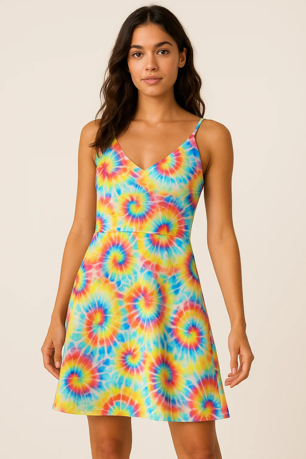 Rainbow Rounded Gradient Digital Printed Fabric - Weightless