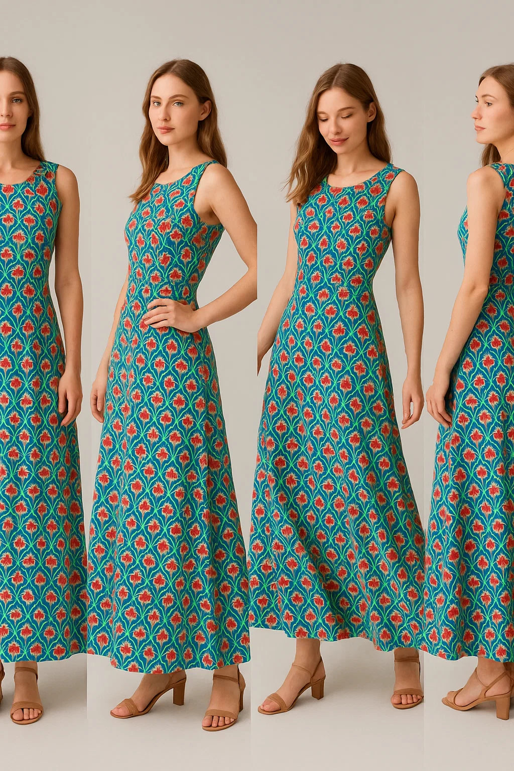 Tiny Decorative Allamanda Multicolour Digital Printed Fabric - Weightless