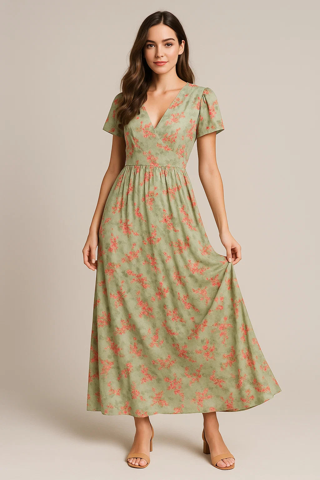 Lovely Purple Violet Flower Digital Printed Fabric - Weightless