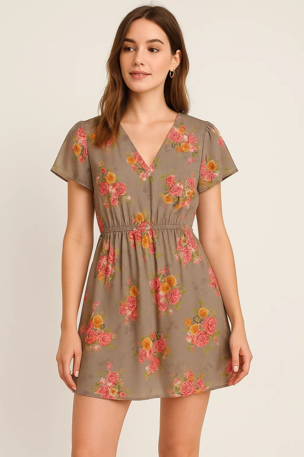 Fragrance Multitype Of Flower Digital Printed Fabric - Weightless