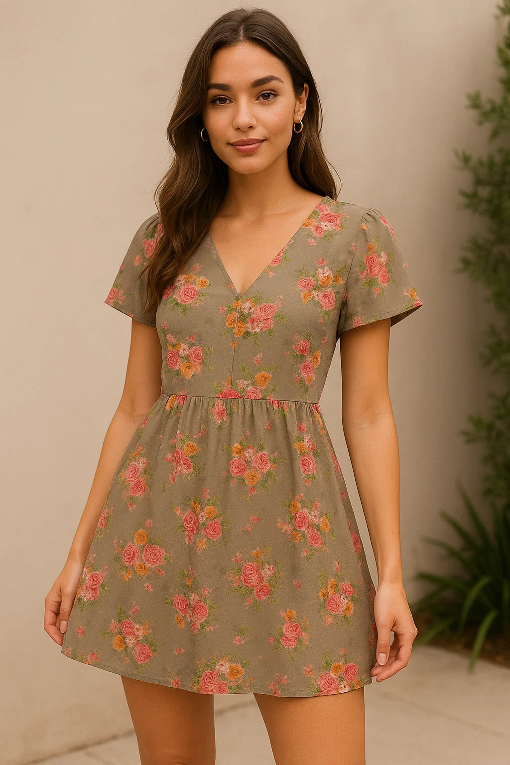 Fragrance Multitype Of Flower Digital Printed Fabric - Weightless