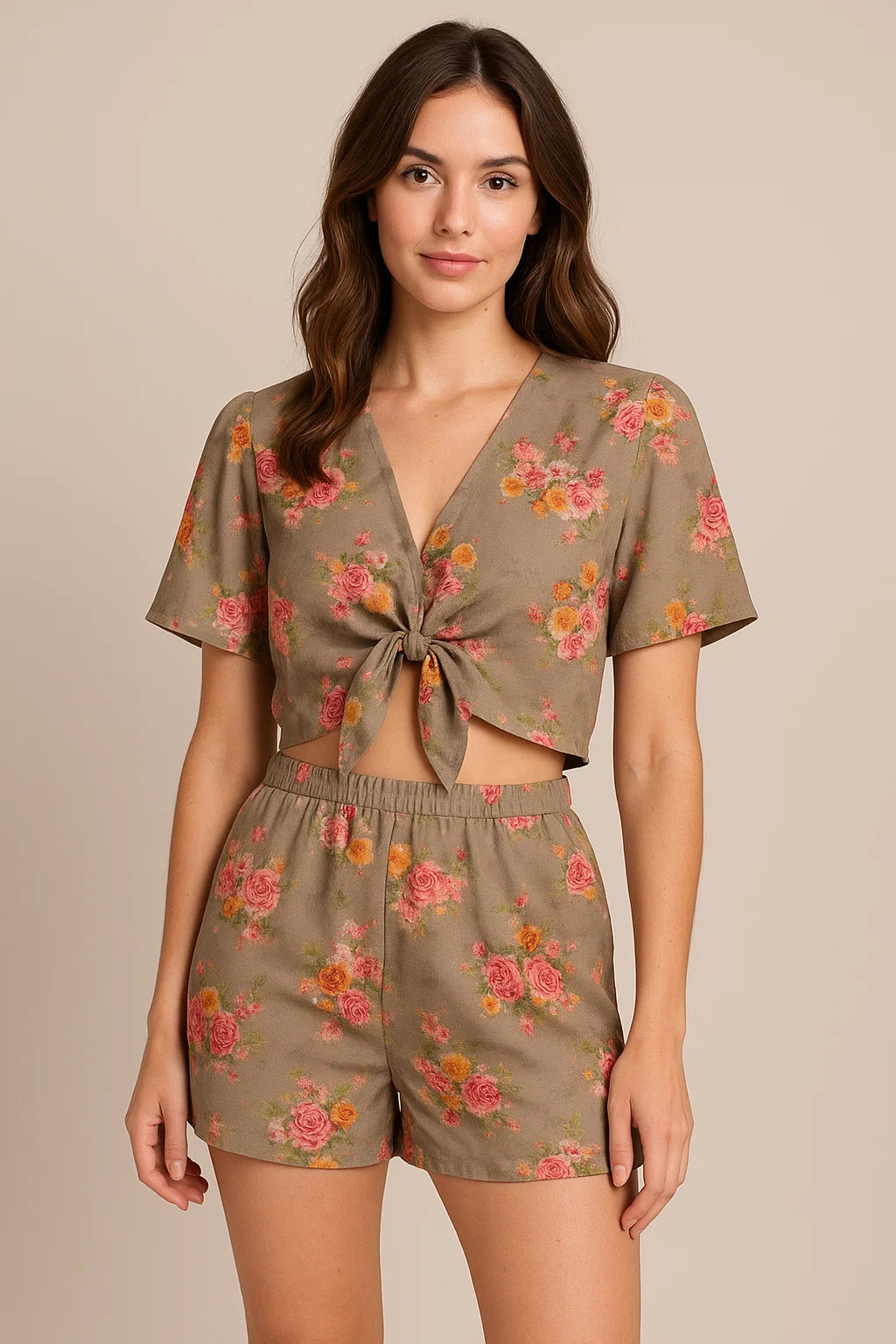 Fragrance Multitype Of Flower Digital Printed Fabric - Weightless