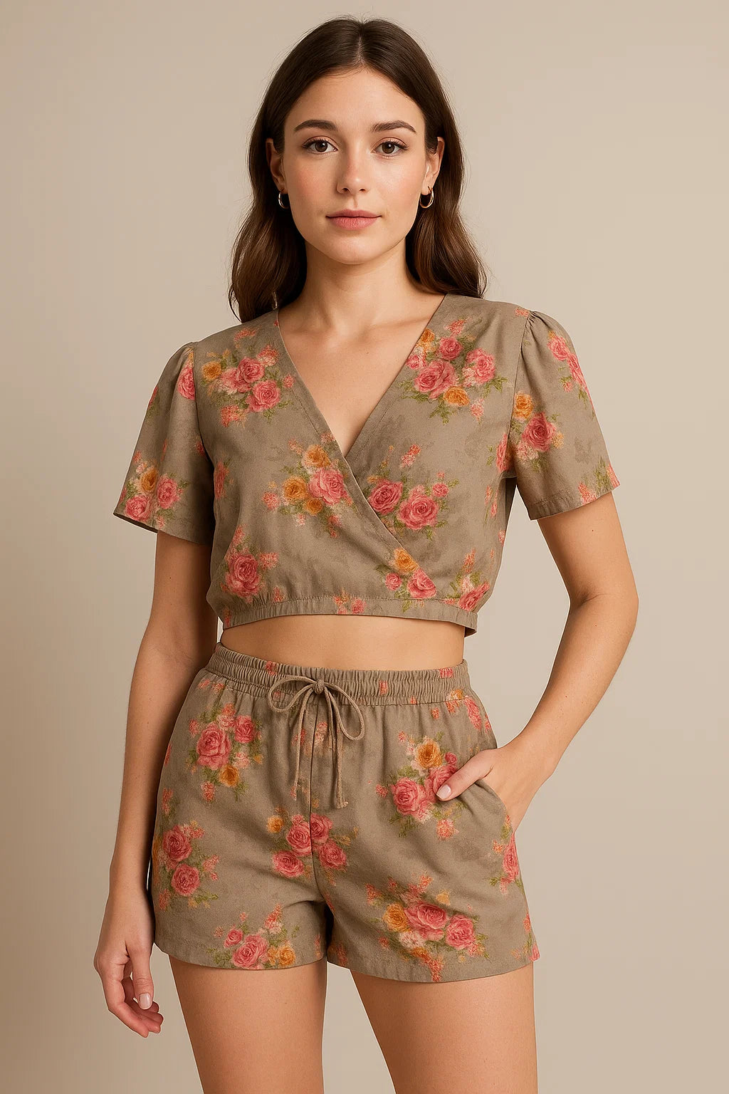 Fragrance Multitype Of Flower Digital Printed Fabric - Weightless