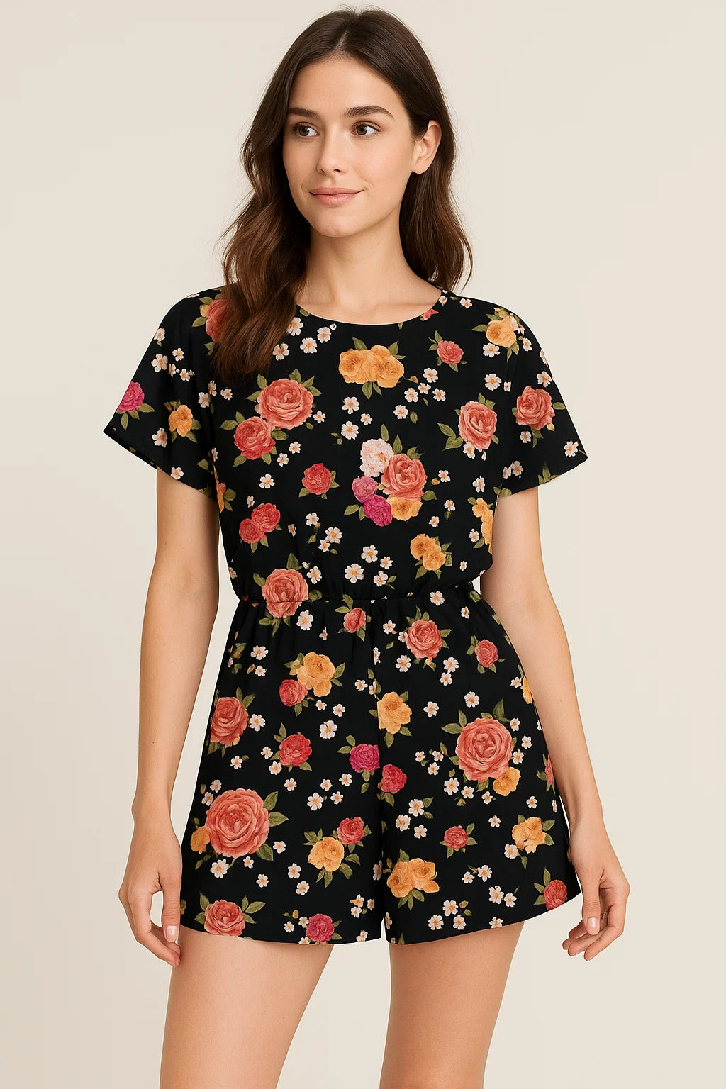 Multicolour Anemone Roses With Digital Printed Fabric - Weightless