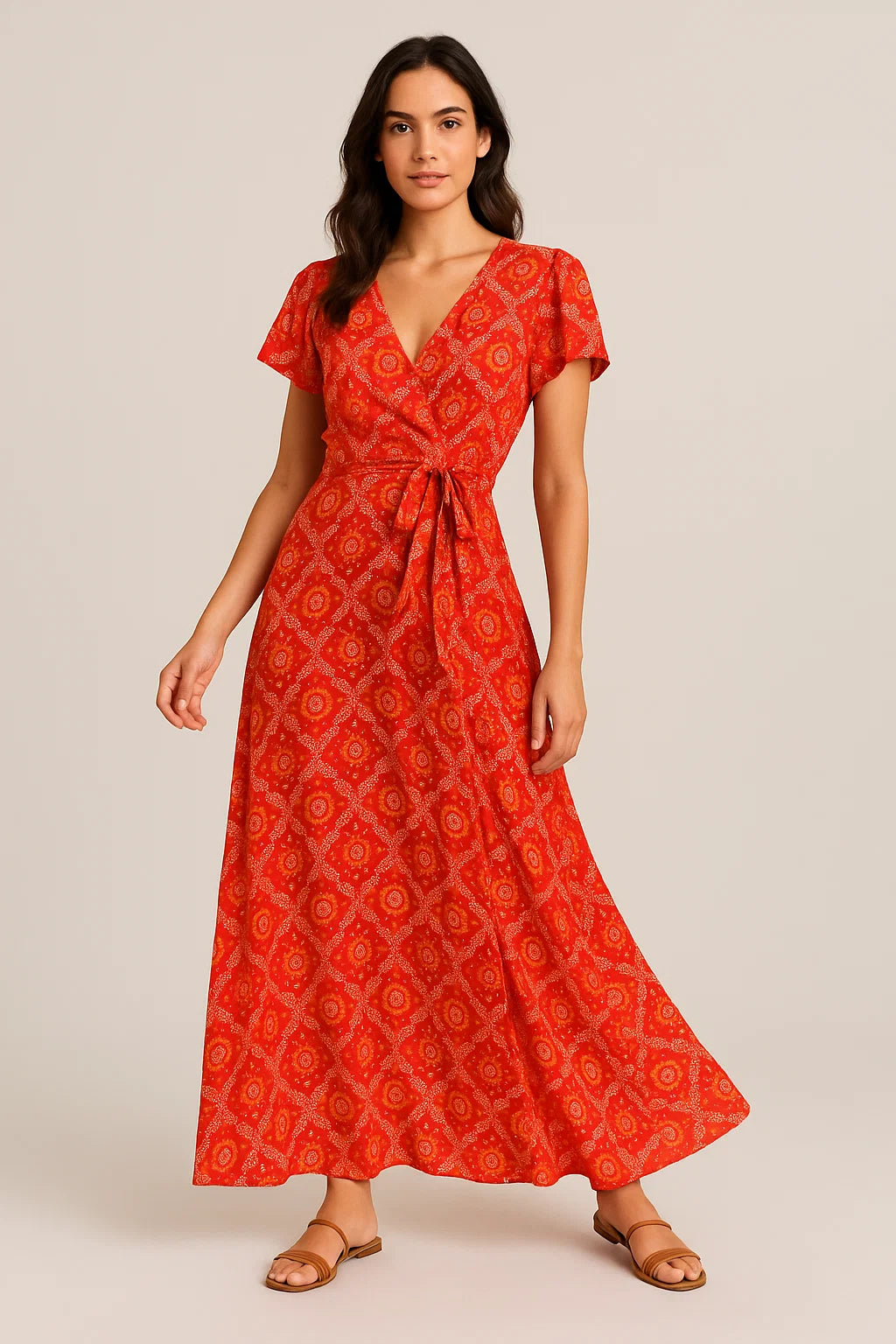 Attractive Seamless Bandhani Digital Printed Fabric - Weightless