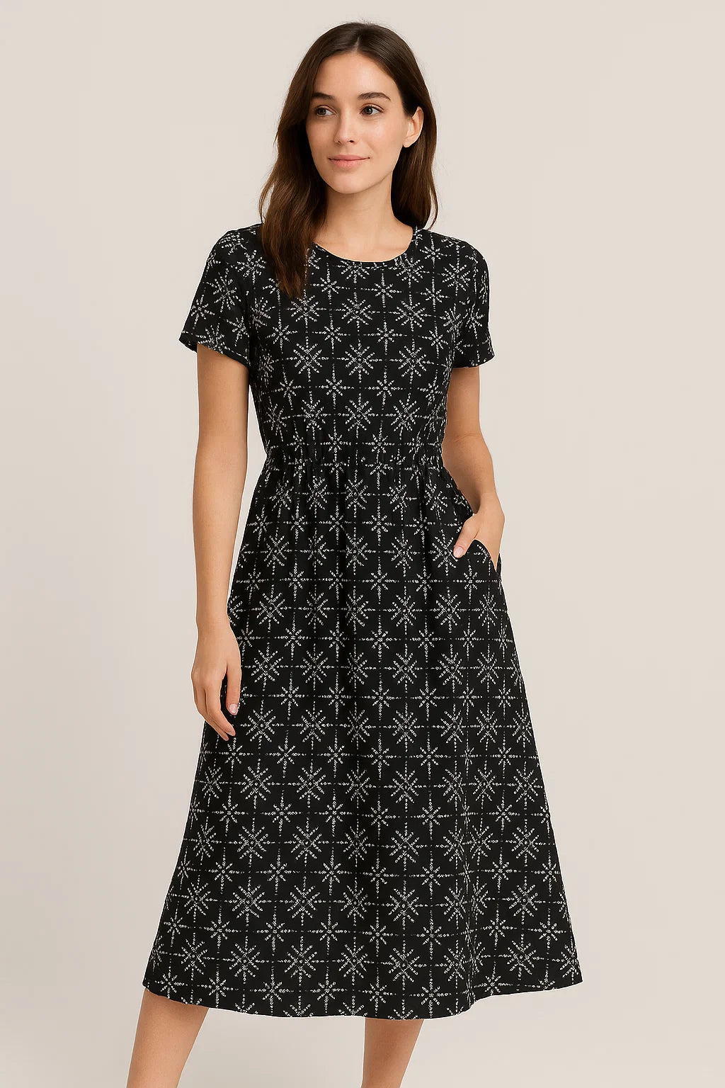 Morden Digital Art Of Doted Lining Digital Printed Fabric - Weightless