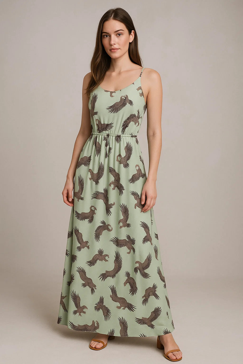 Seamless Eagle Bird Pattern Digital Printed Fabric - Weightless