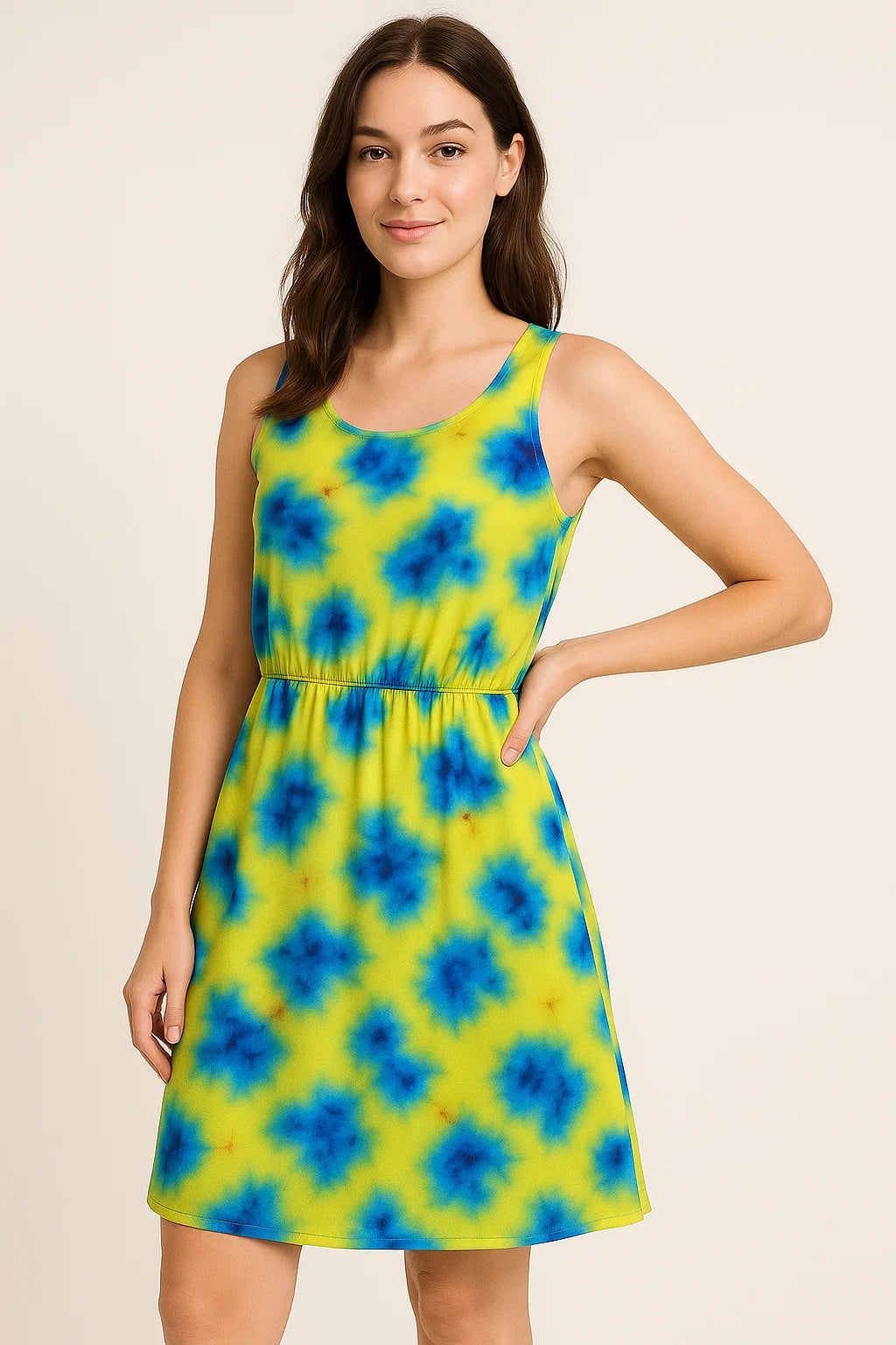 Watercolour Southern Platyfish Colour Digital Printed Fabric - Weightless