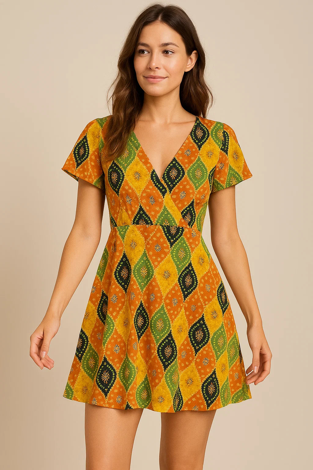 Mix Ogee Seamless Pattern Digital Printed Fabric - Weightless