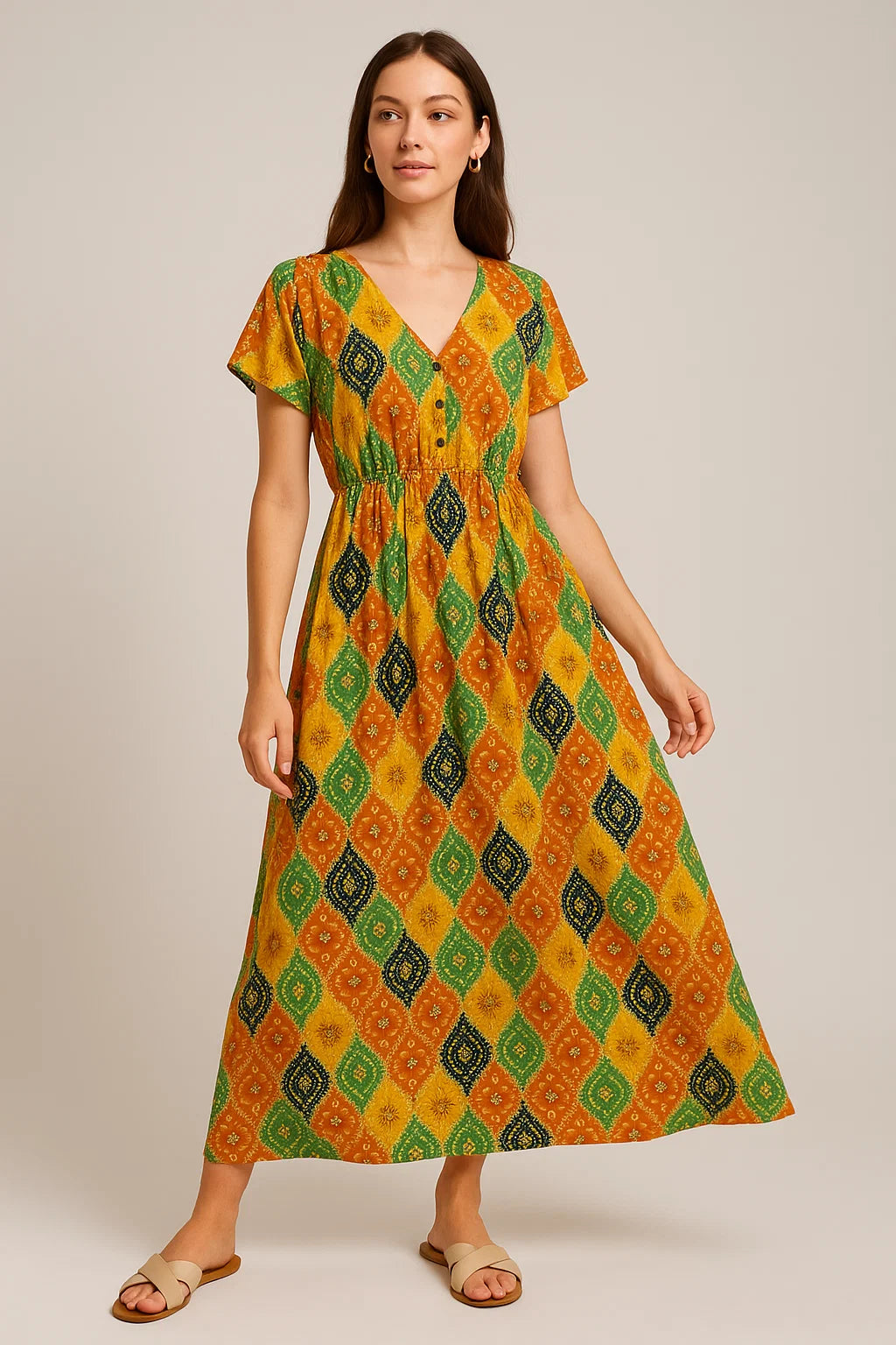 Mix Ogee Seamless Pattern Digital Printed Fabric - Weightless