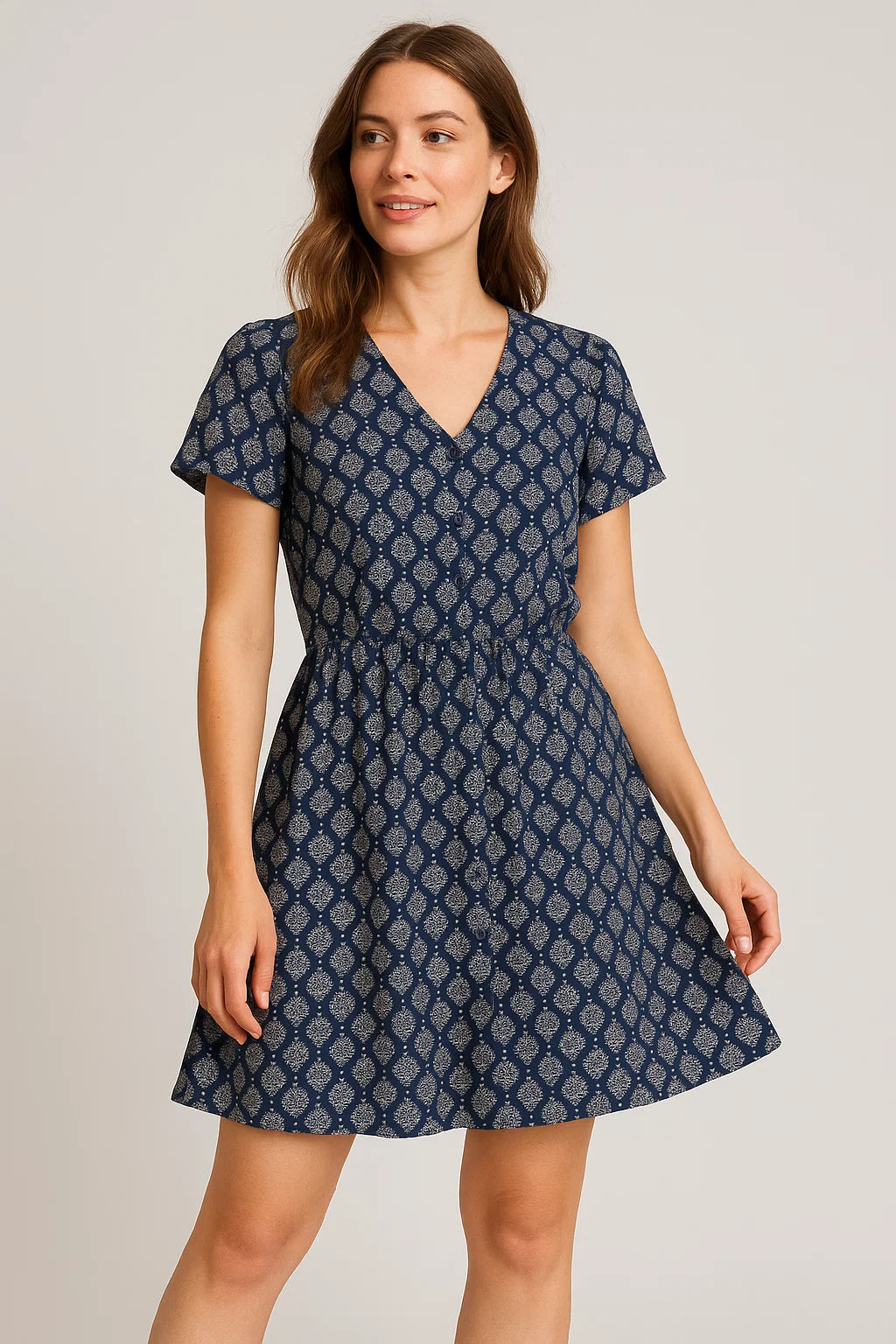 Summer Green Spring Colour Flower Digital Printed Fabric - Weightless