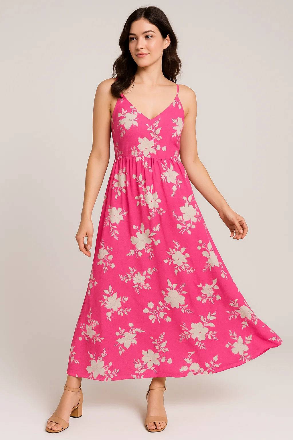 Vintage Old Spoted Flower Digital Printed Fabric - Weightless