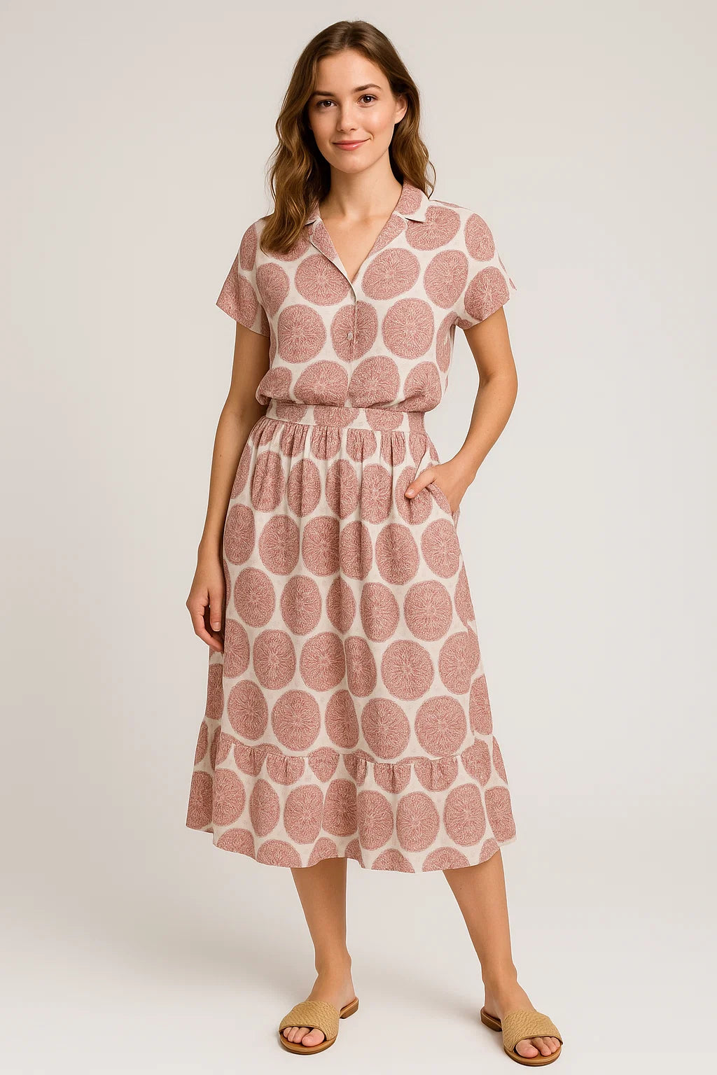 Oriental Paisley Patterns Digital Printed Fabric - Weightless