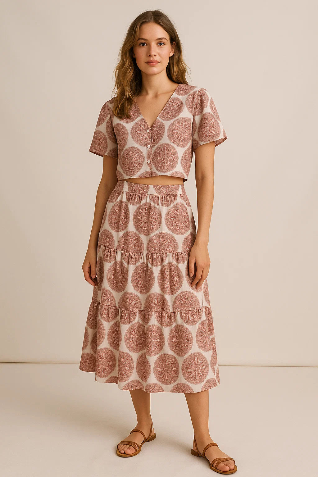 Oriental Paisley Patterns Digital Printed Fabric - Weightless