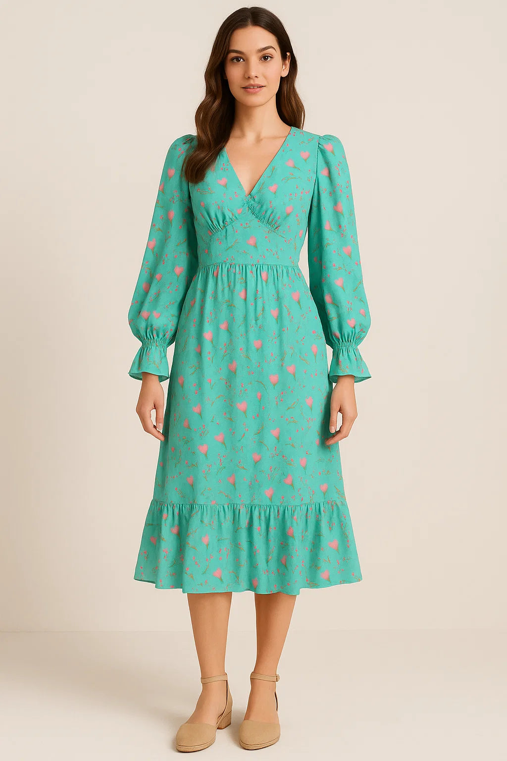 Romantic And Feminine Digital Printed Fabric - Weightless