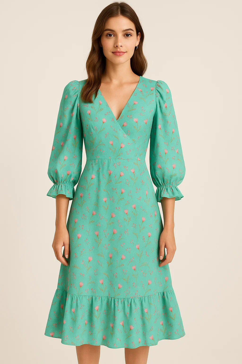 Romantic And Feminine Digital Printed Fabric - Weightless