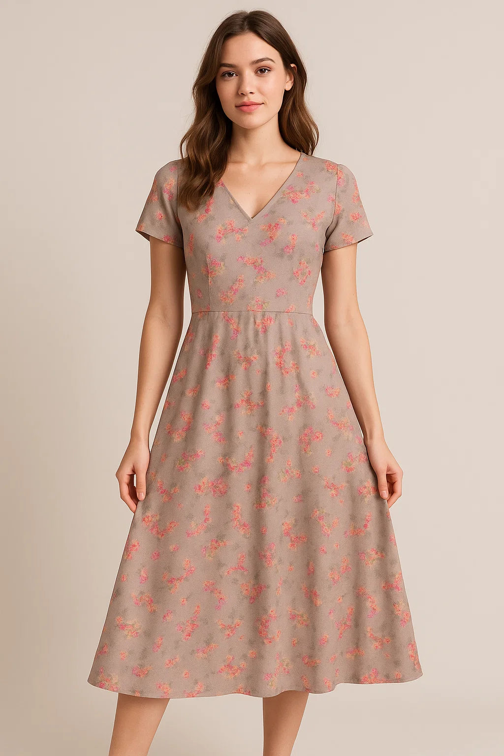 Ditsy Cool Summer Pattern Digital Printed Fabric - Weightless