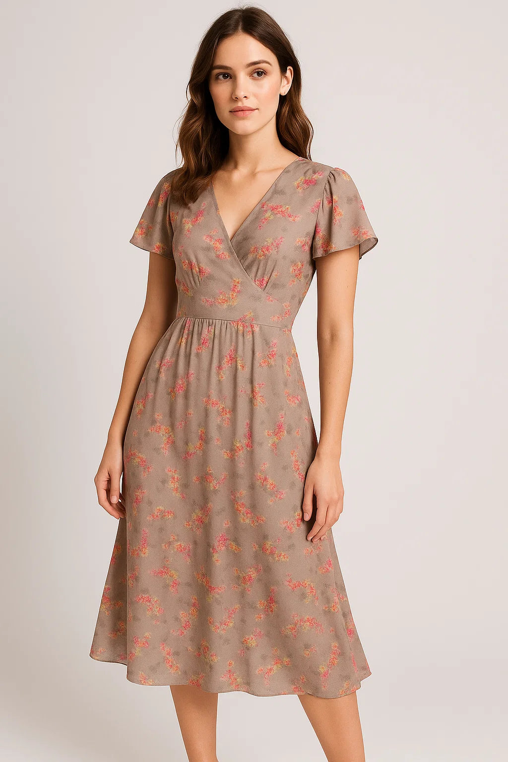 Ditsy Cool Summer Pattern Digital Printed Fabric - Weightless