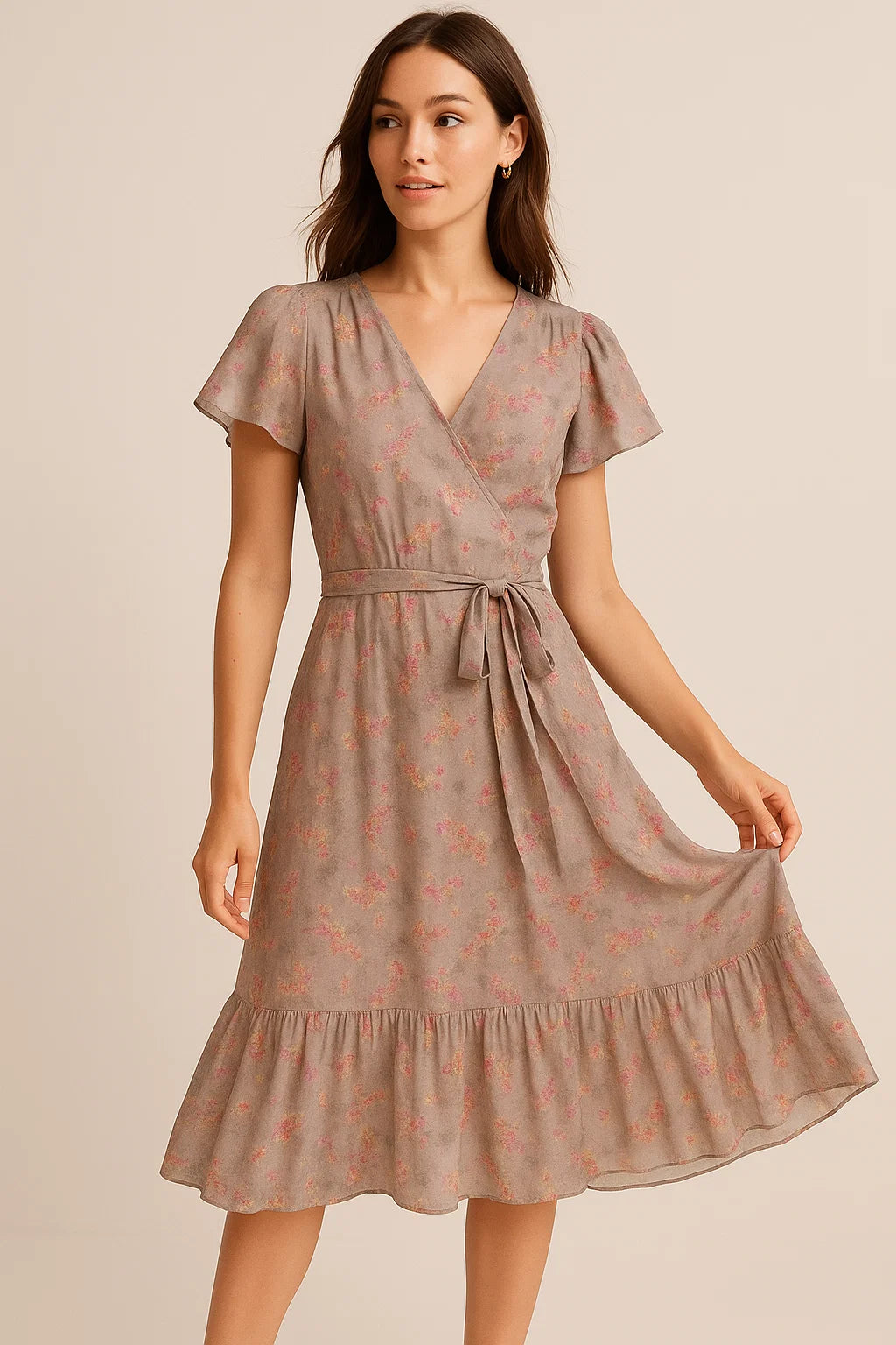 Ditsy Cool Summer Pattern Digital Printed Fabric - Weightless