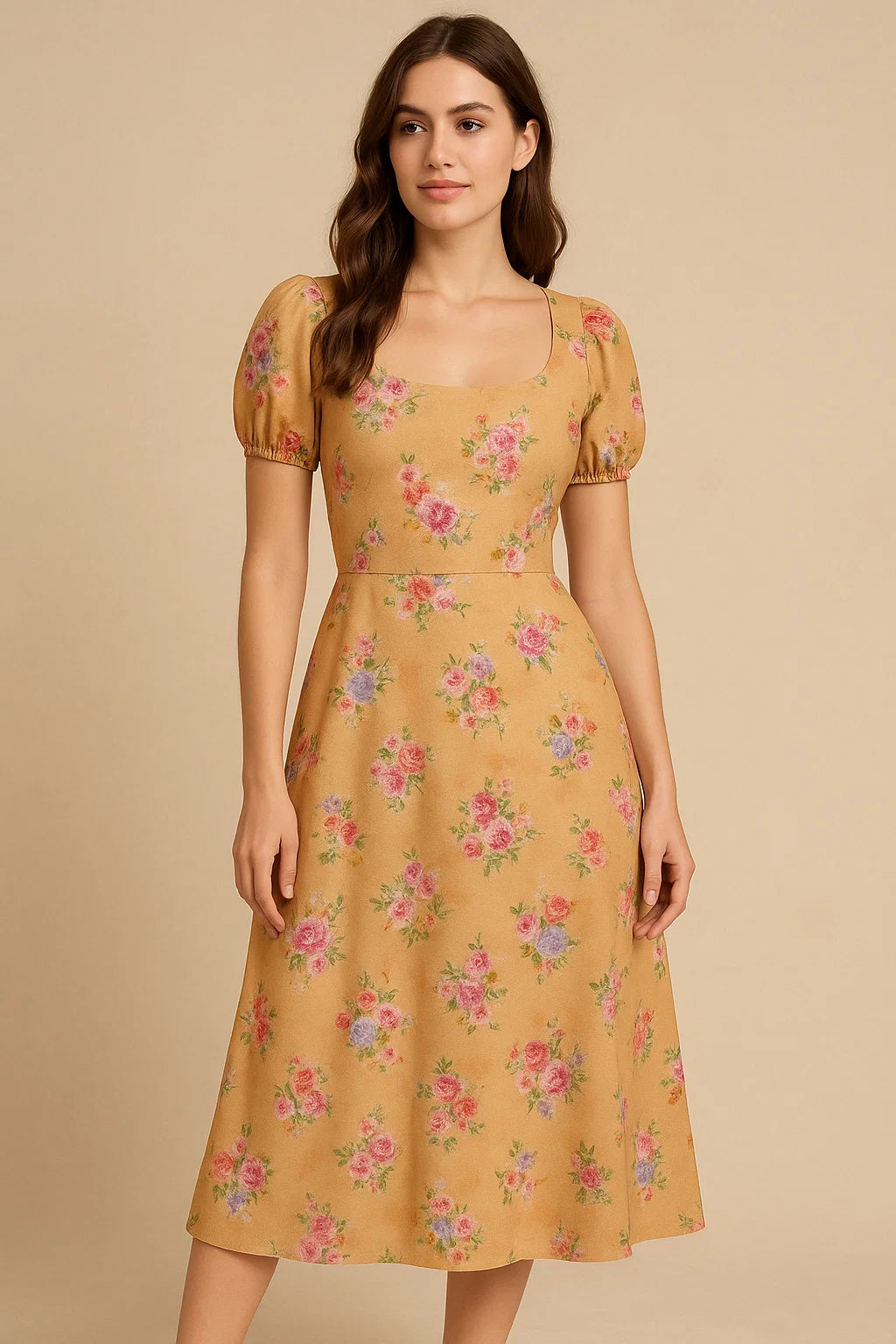 Chintz Pink Florish Flower Digital Printed Fabric - Weightless