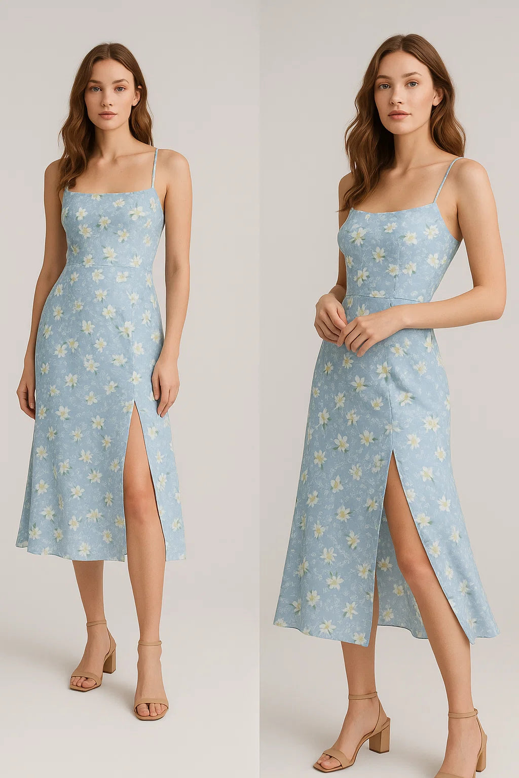 Beautiful White Jasmine Valley Flower Digital Printed Fabric - Weightless