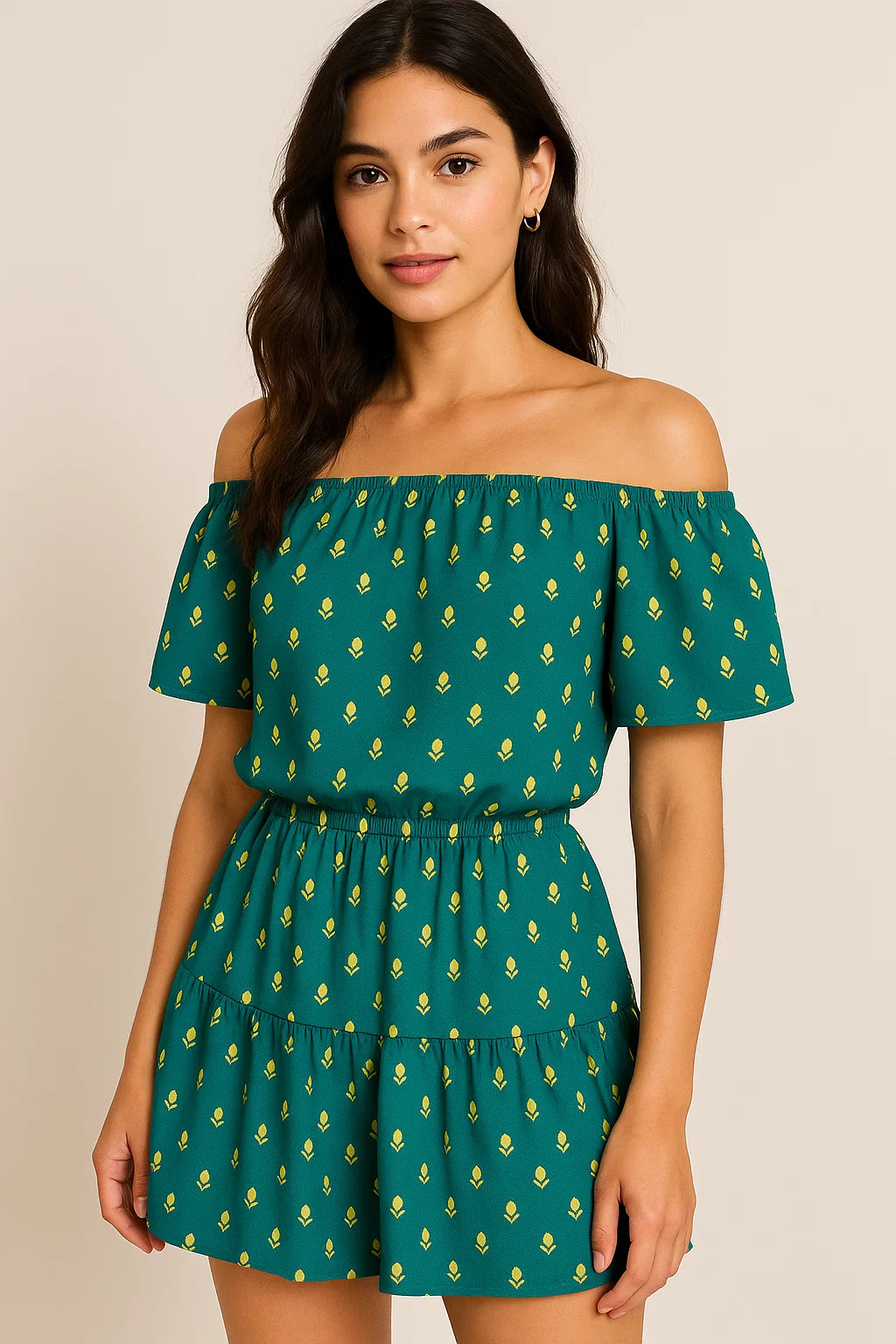 Small and Single Motif Digital Printed Fabric - Weightless