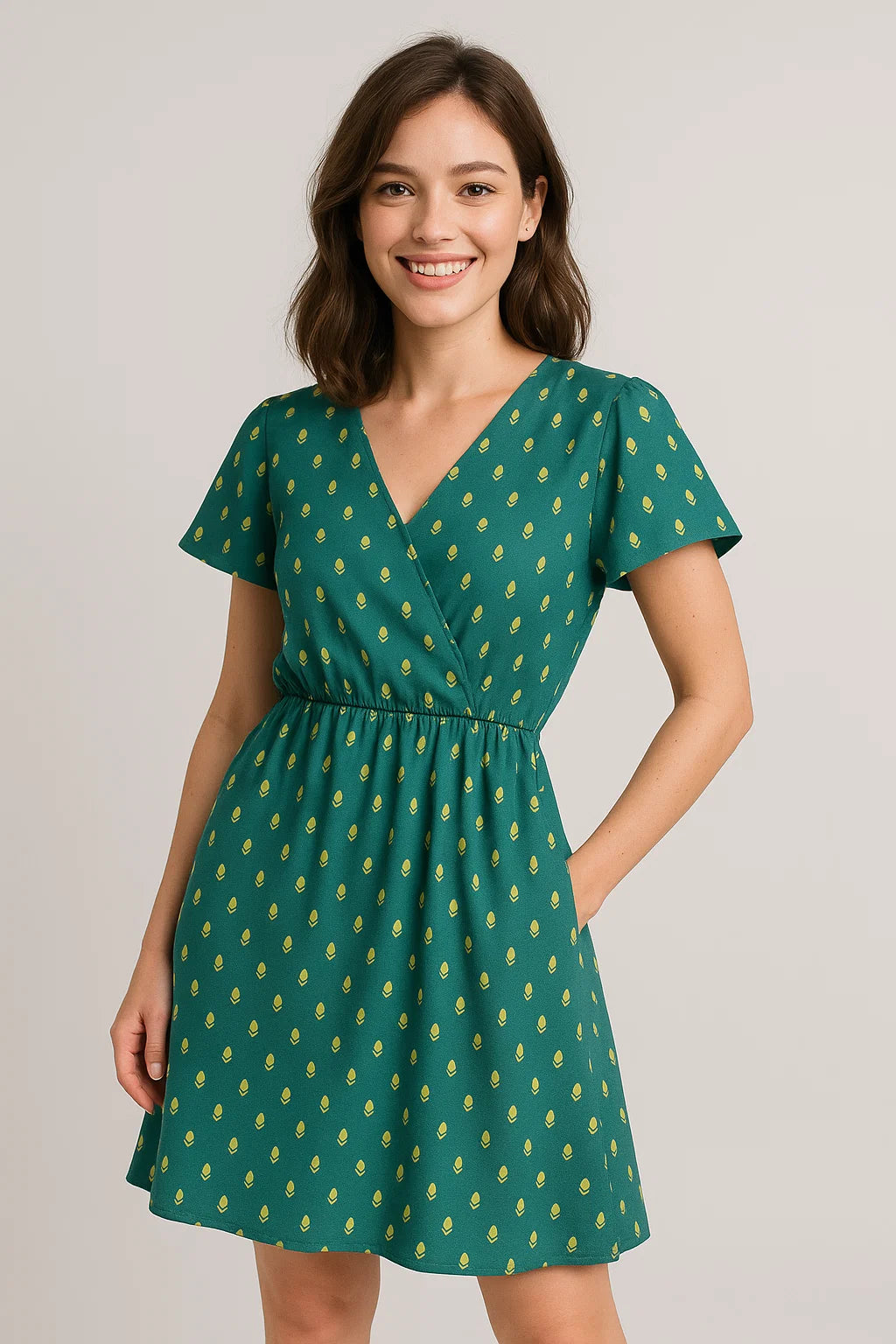 Small and Single Motif Digital Printed Fabric - Weightless