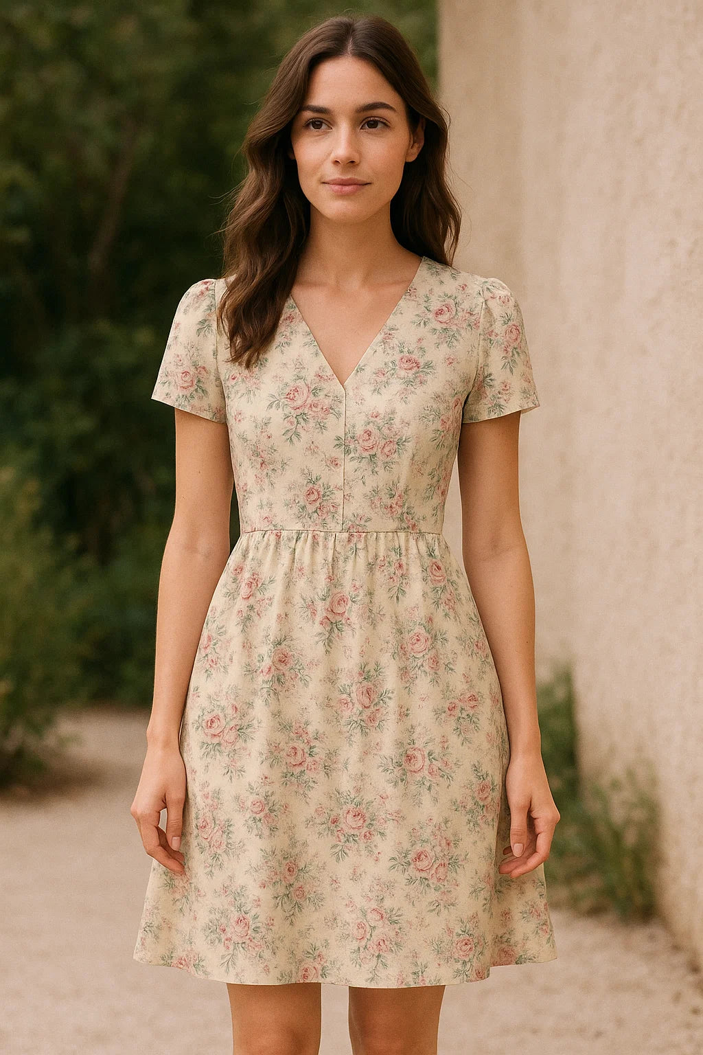 Big Floral Chintz Allover Digital Printed Fabric  - Weightless