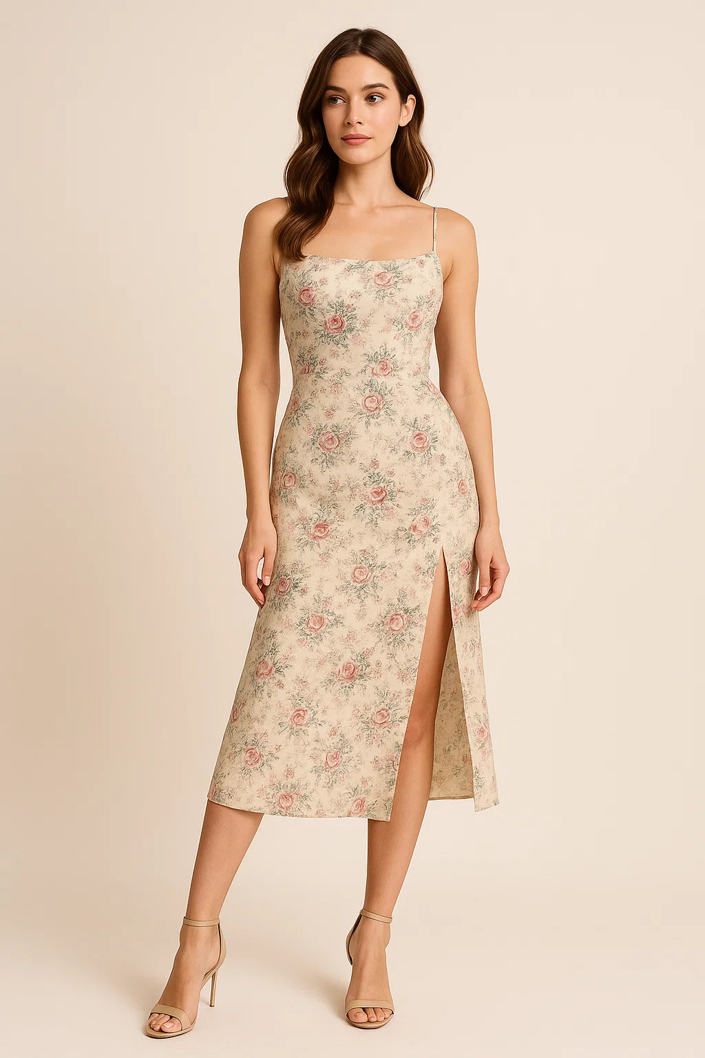 Big Floral Chintz Allover Digital Printed Fabric  - Weightless