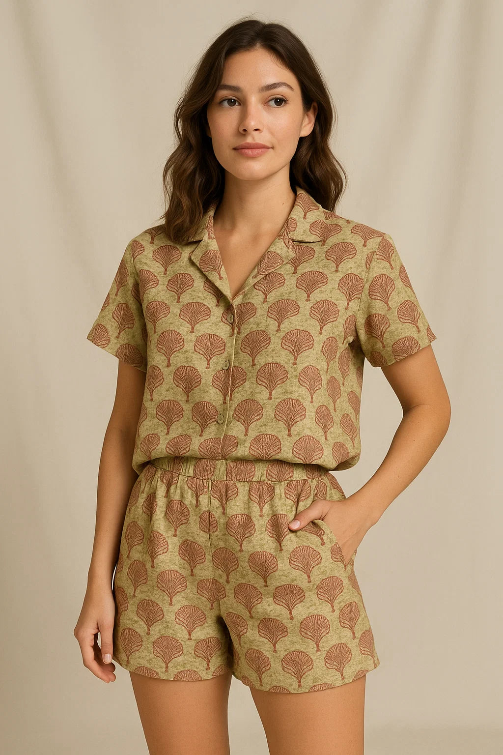 Flower Block Allover Digital Printed Fabric - Weightless