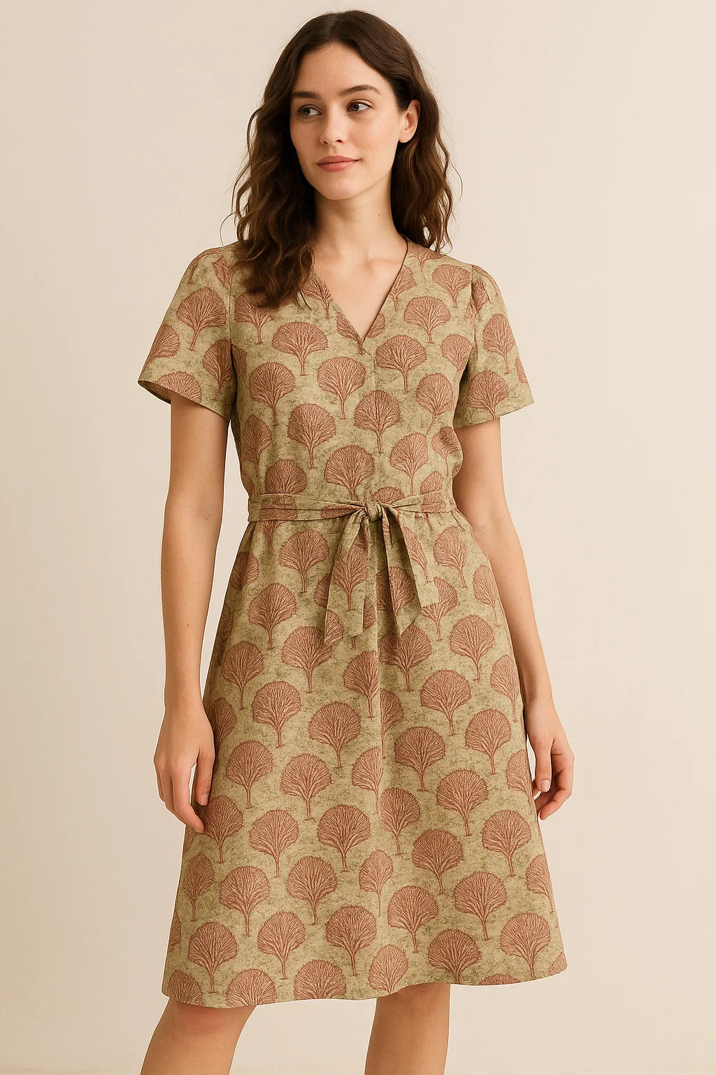 Flower Block Allover Digital Printed Fabric - Weightless