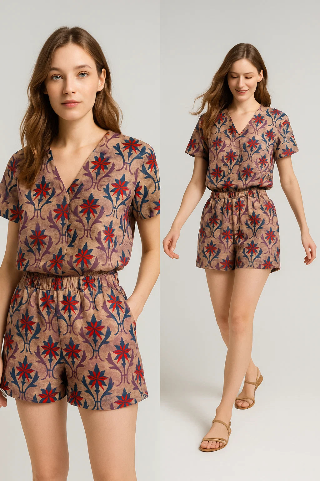 Maple Leaf Digital Printed Fabric