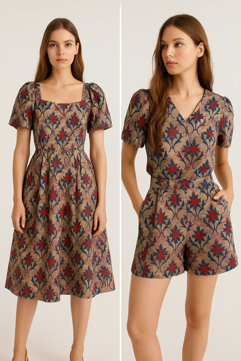 Maple Leaf Digital Printed Fabric