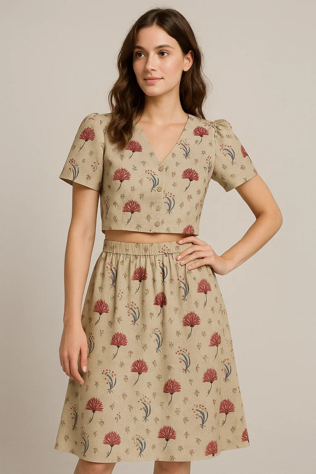 Fleur De Lis Design Digital Printed Fabric