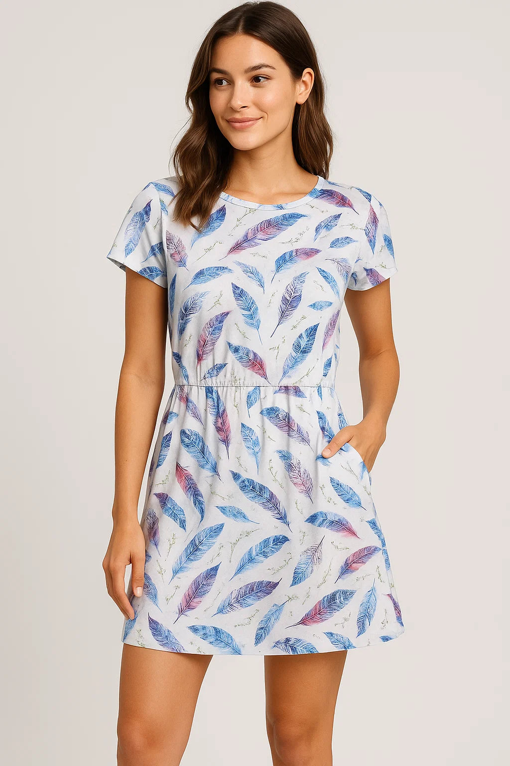 Feathers Digital Printed Fabric