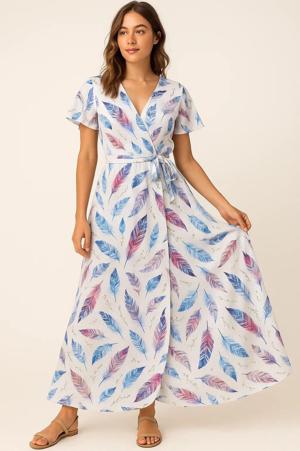 Feathers Digital Printed Fabric