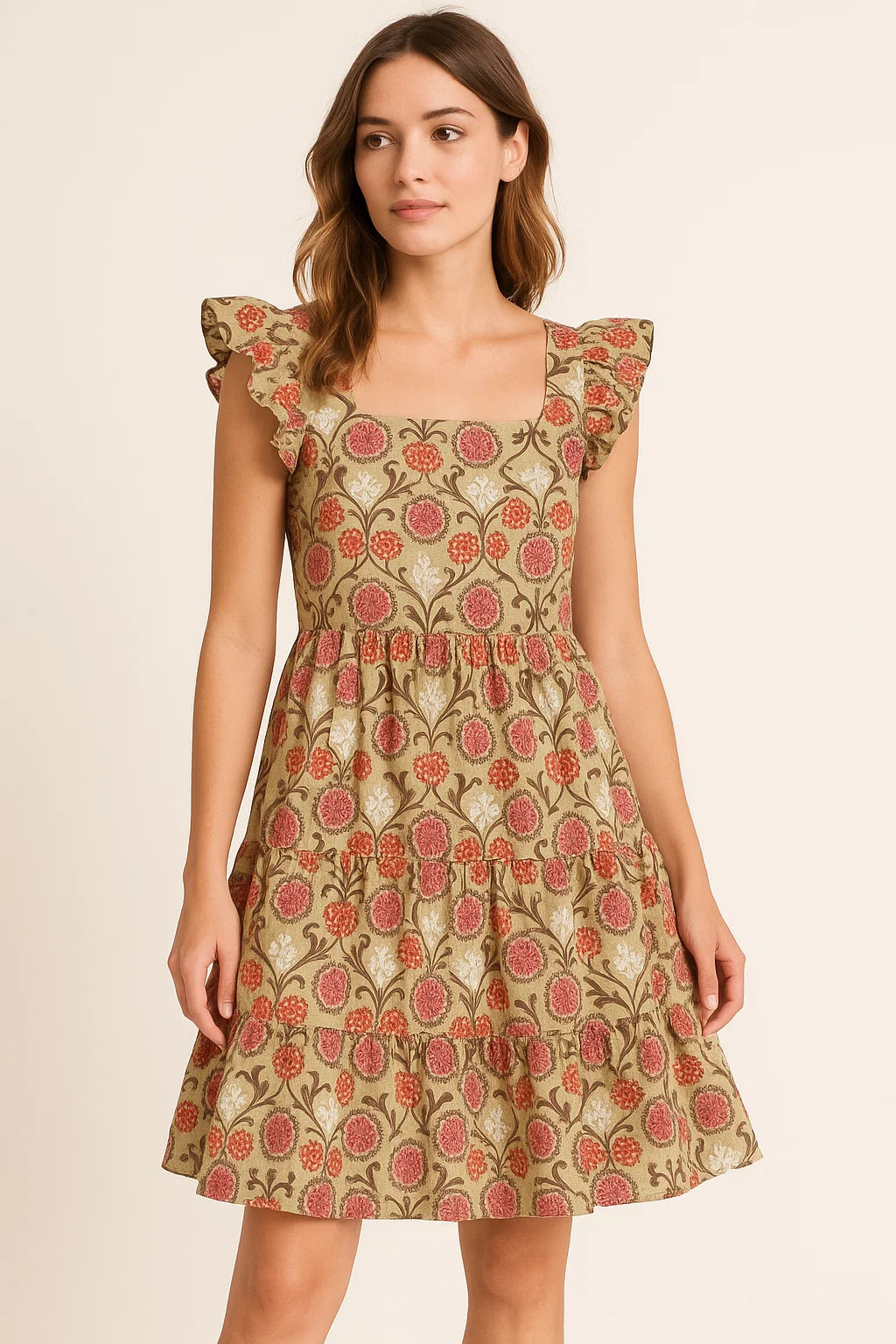 Decorative Damask Digital Printed Fabric