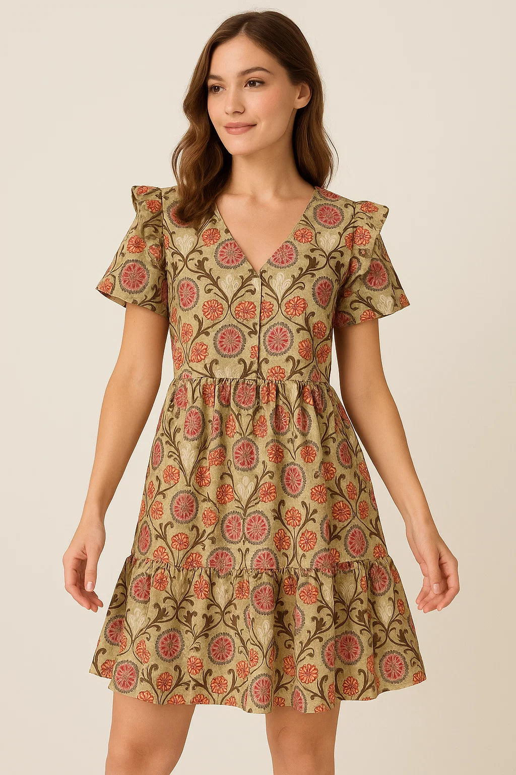 Decorative Damask Digital Printed Fabric