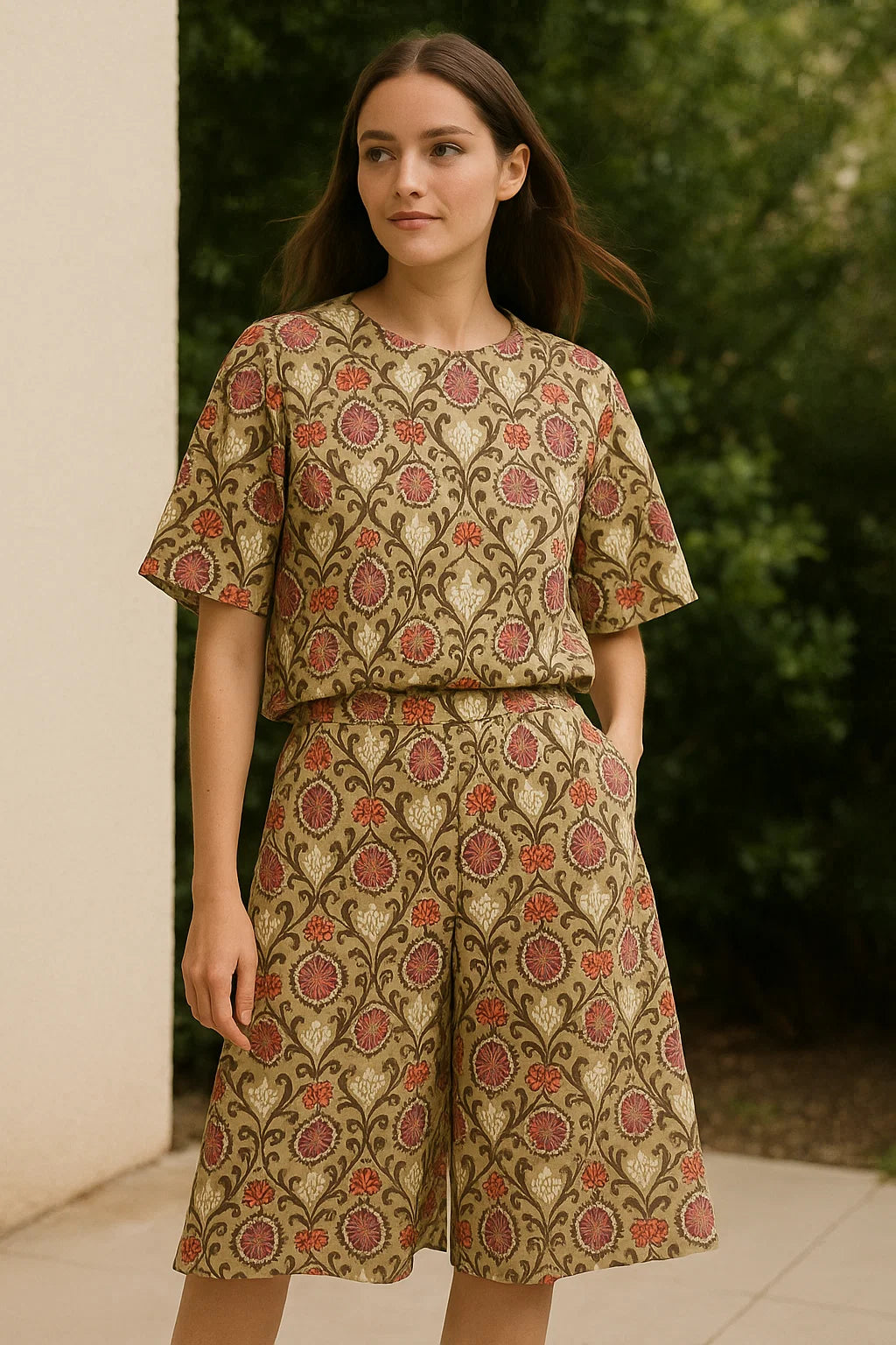 Decorative Damask Digital Printed Fabric