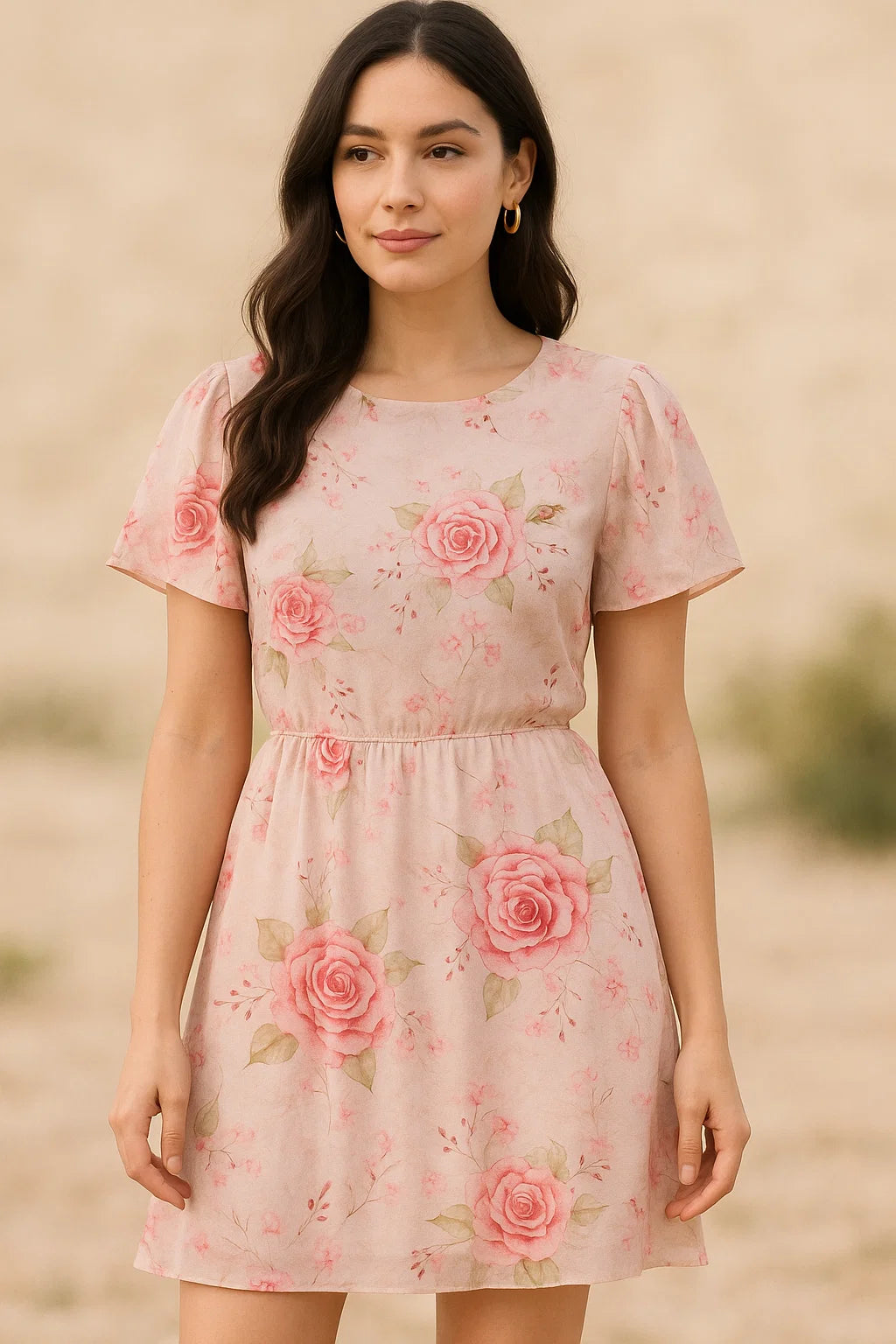 Floral Ditsy Digital Printed Pure Georgette Fabric from FAB VOGUE Studio