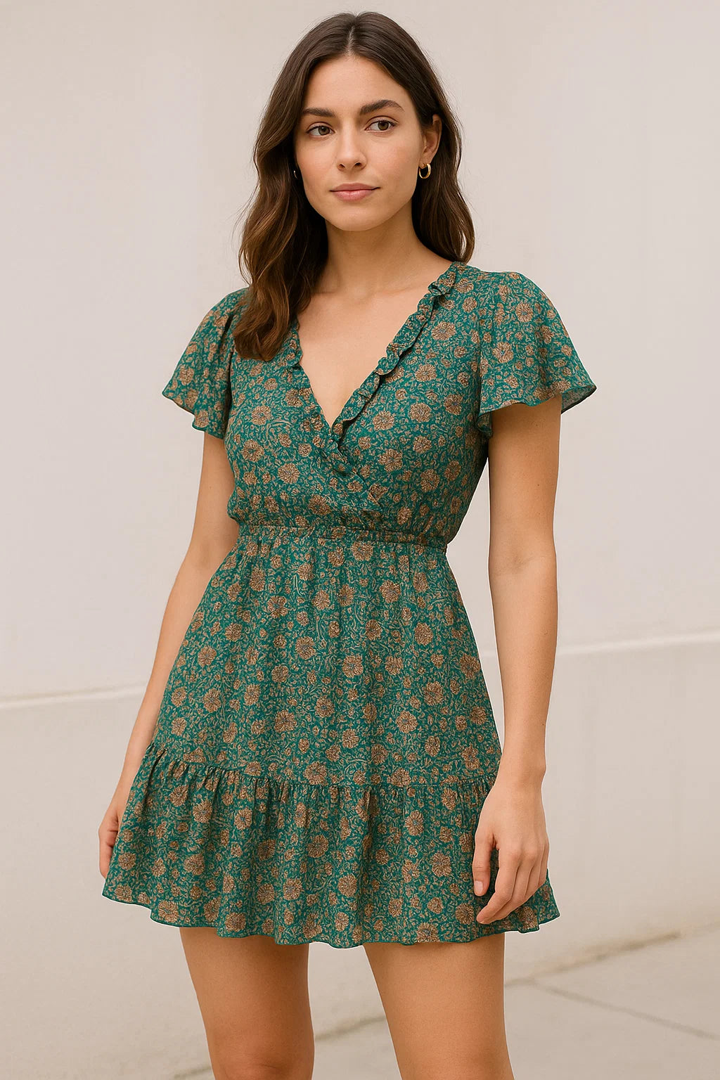 Multicolor Art Nouveau Pure Georgette Printed Fabric Material