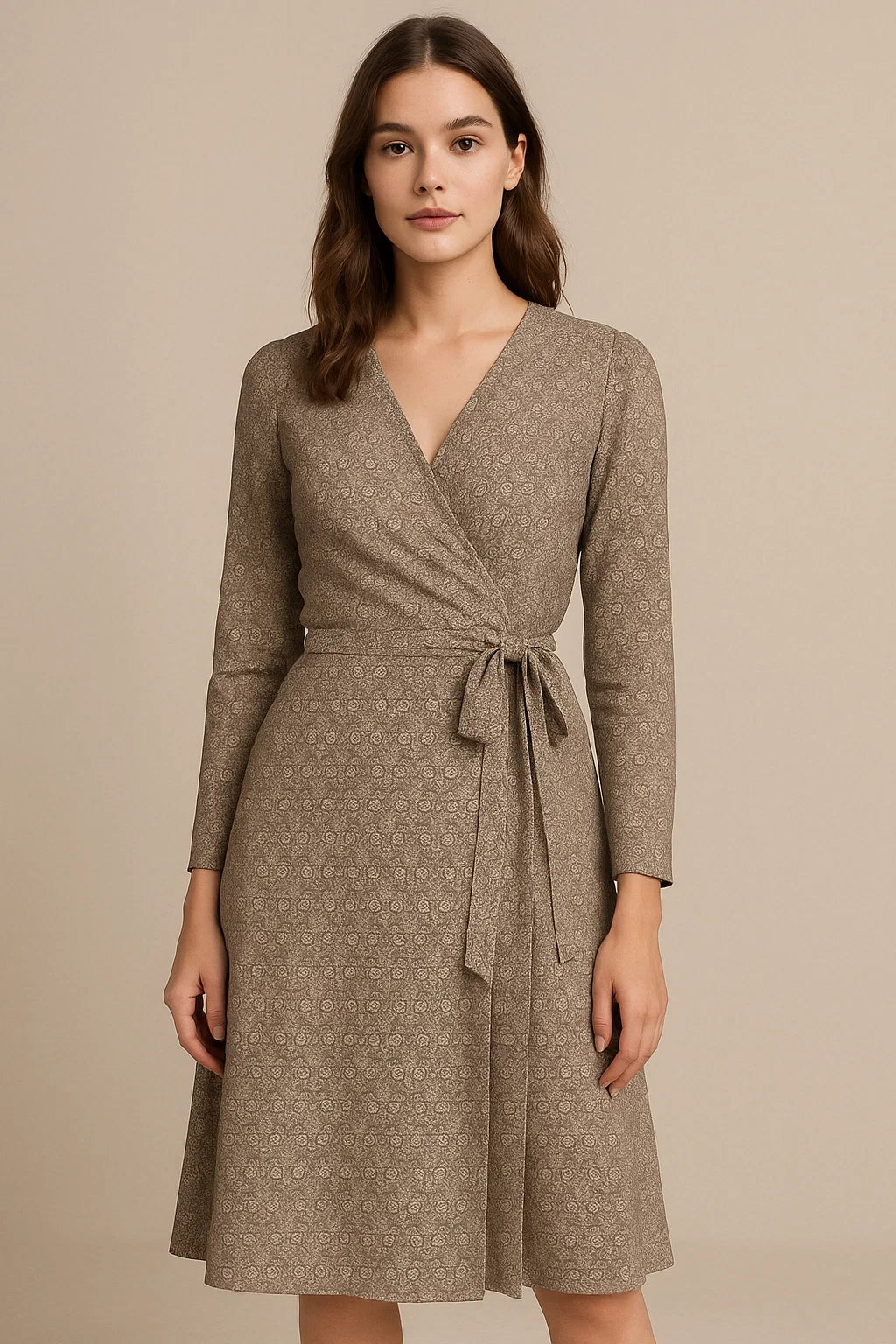 Hot Summer Gardening Ogee Leaves And Flower Digital Printed Fabric - Pure Georgette