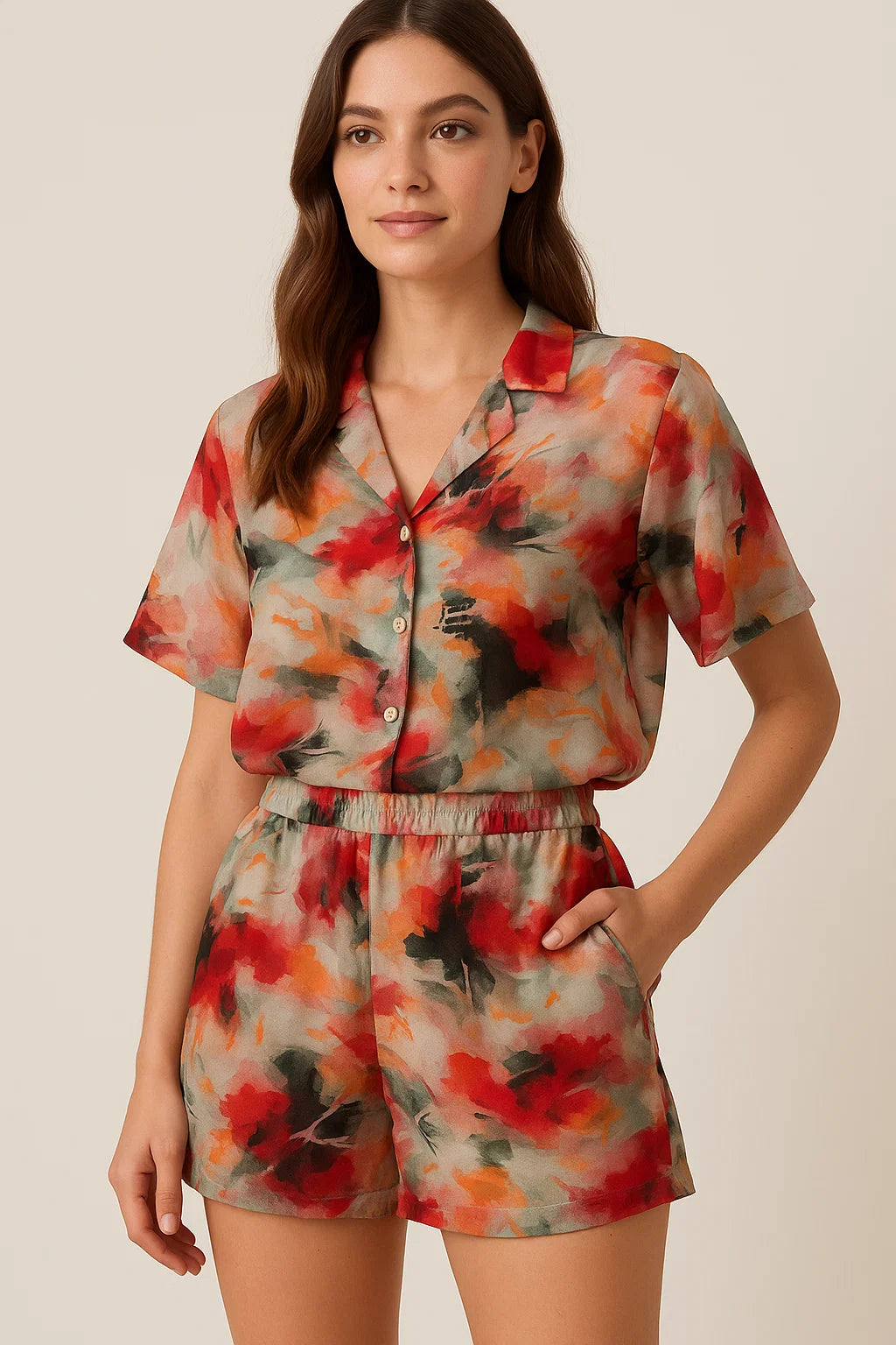 Morden Paint Of Art Multicolor Digital Printed Fabric - Pure Georgette