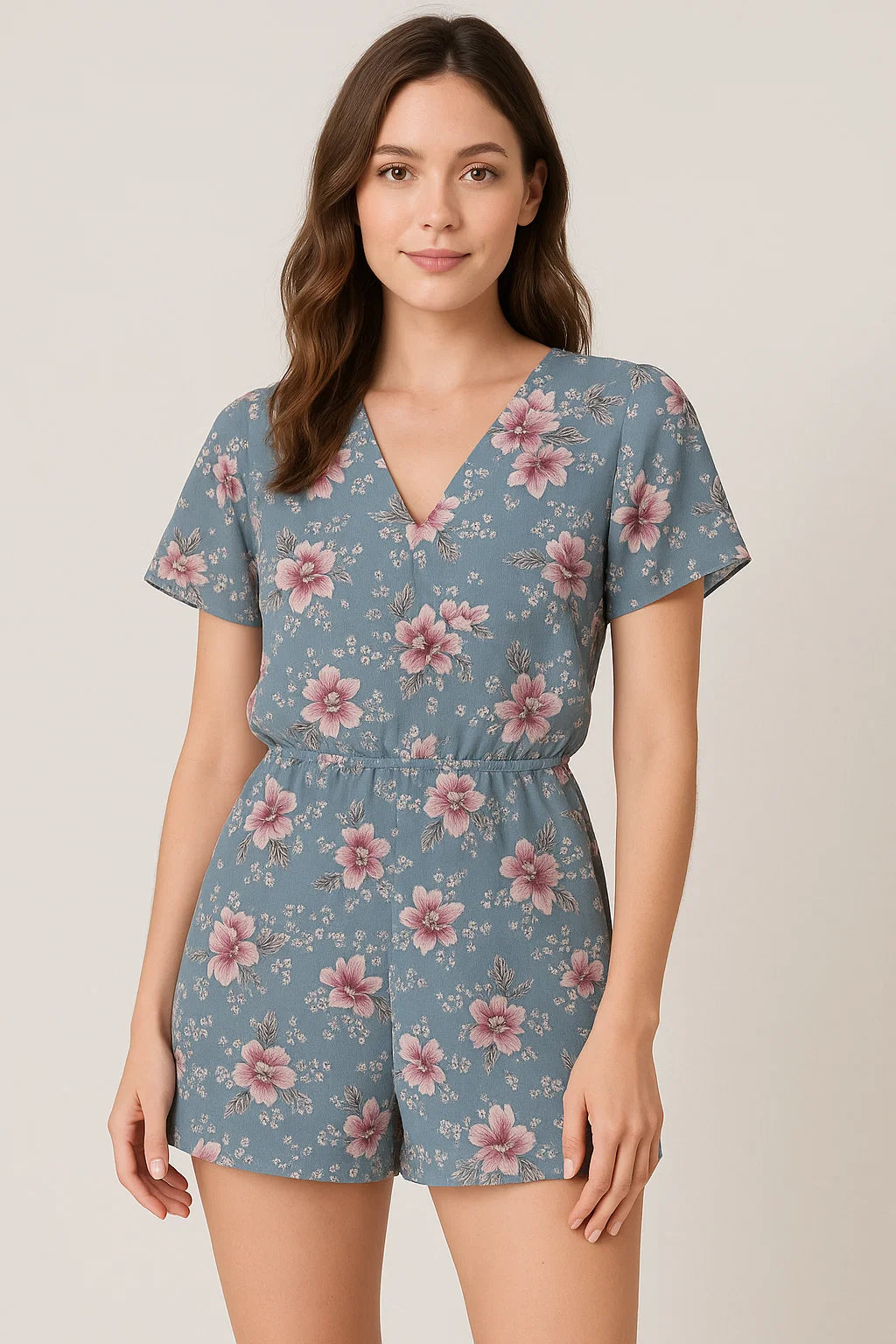 Decorative Tiny Chintz With Lily Digital Printed Fabric - Pure Georgette